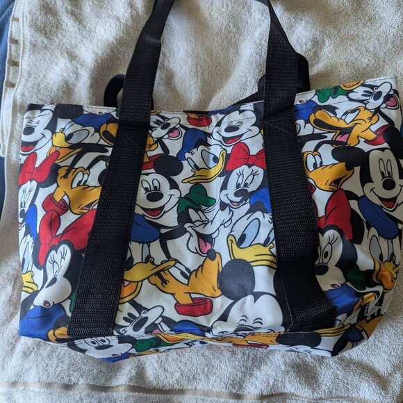 Disney Handbags - Disney Women's Mickey Mouse Zippered Tote Bag